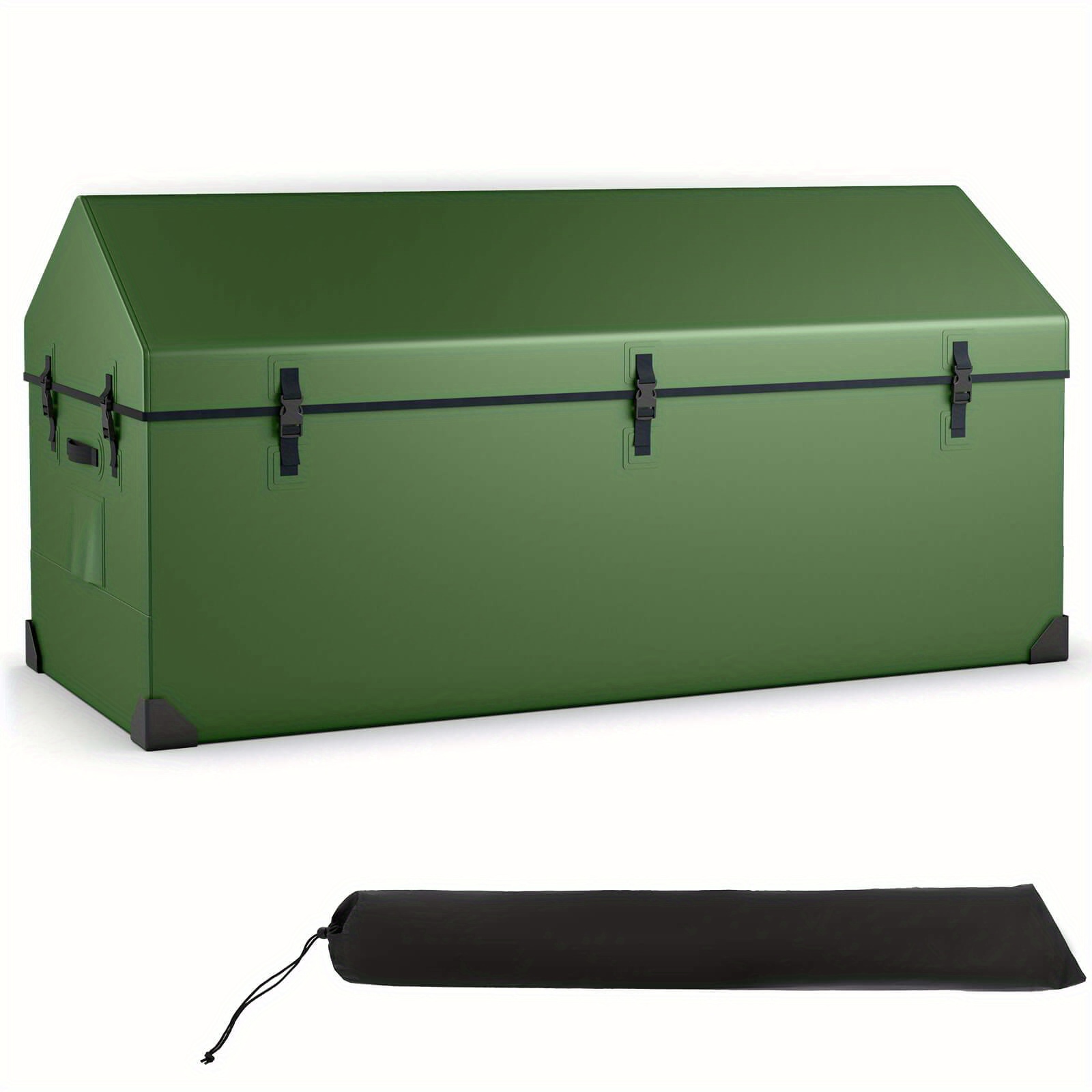 

Costway 174 Gallon Outdoor Tool Box All Weather Tarpaulin Deck Box W/convenient Handles