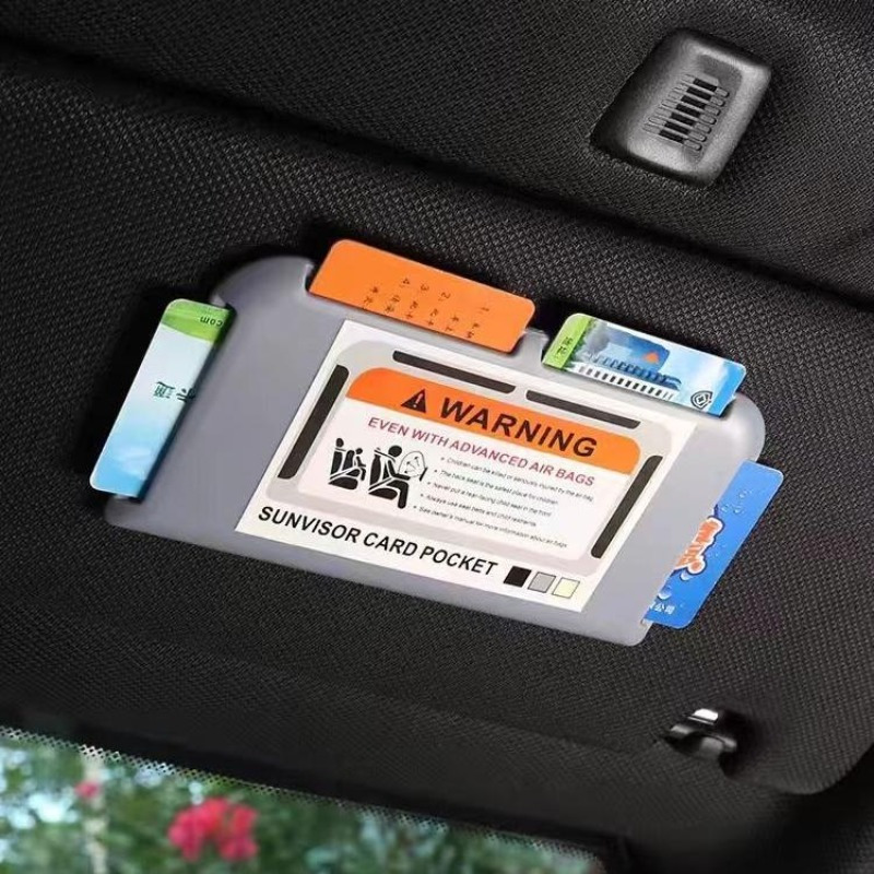 

Car Sunshade Card Holder, Car Card Slot Storage, Car Interior Accessories