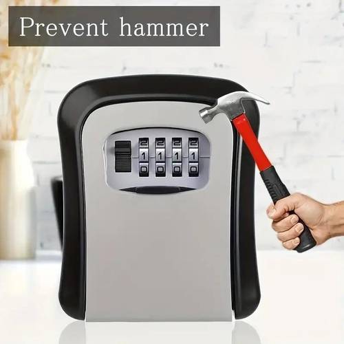 item picture 1pc lock box lock box with code lock boxes small lock box with code decoration password key box anti theft password box password lock waterproof lock box pvc lock box with stainless steel lock cylinder