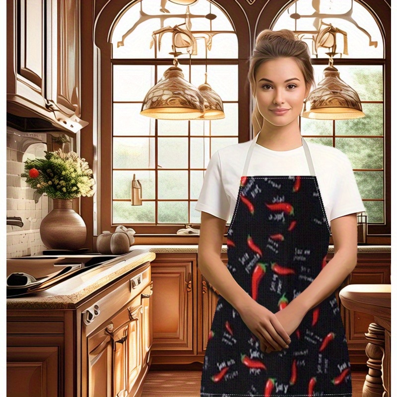 

-size Apron - Oil-resistant, Solid Color With Adjustable Waistband For Cooking & Dining, 1pc, Design