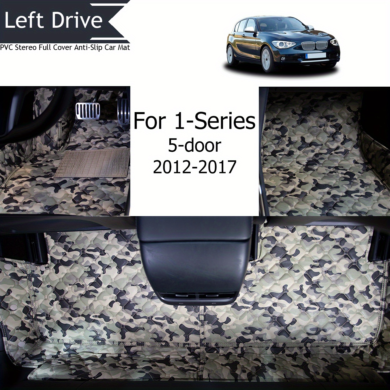 Tappetini Camion Stralis Hi-Way 2014+ | In Eco-pelle Nera | Set 3 Pezzi Per Guida A Sinistra
