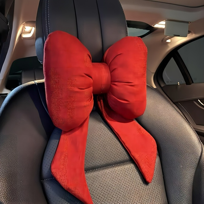 

Ergonomic Car Headrest Neck Pillow - Comfortable Polyester, Enhances