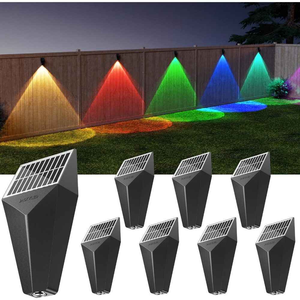 

Jacketed Outdoor Led Fence Lights Bright Fence Lights Solar Powered Deck Lights For Outside Deck Patio Railing Wall