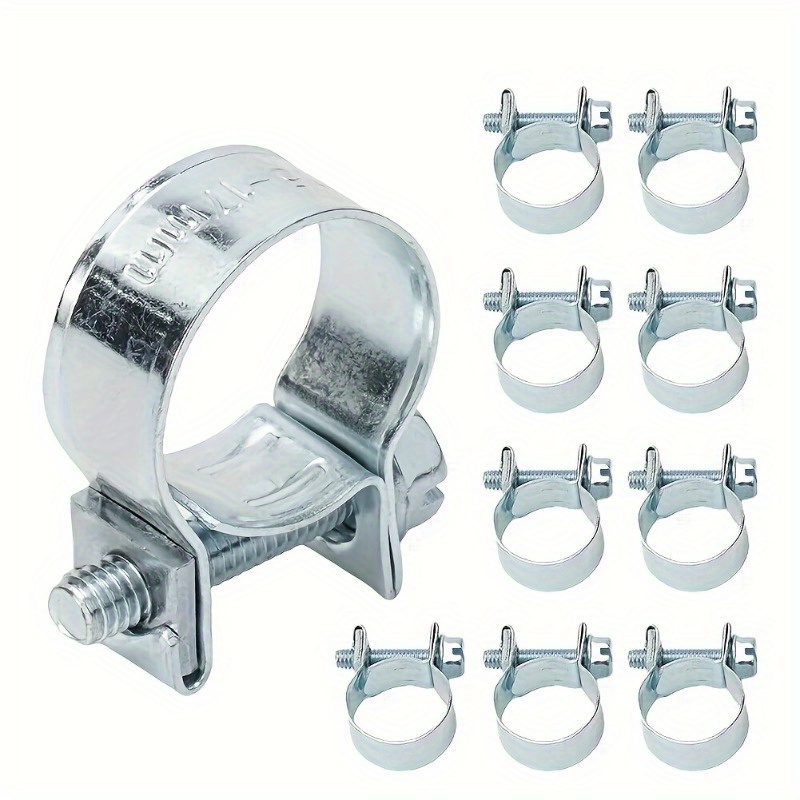 

30-pack Stainless Steel Hose Clamps - Assorted Sizes 11-13mm, 13-15mm, 14-16mm - Durable Semi-steel Galvanized Adjustable Clamps For Cars And Various Applications