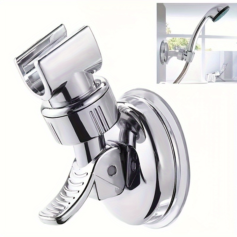 

Easy-install Adjustable Shower Head Holder With Strong Suction Cup - No Tools Needed, Durable Pvc Bathroom Accessory