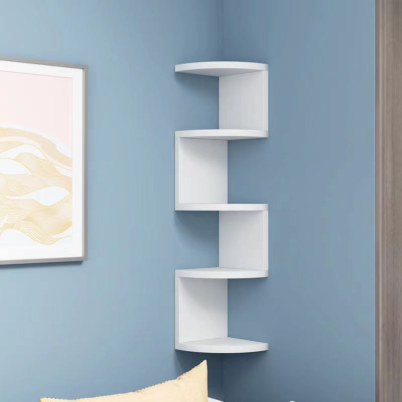 

Triangular Wall-mounted Storage Rack, Home Wall Kitchen Multi-layer Wall Shelf, Corner Wall Partition, Layered Bookshelf