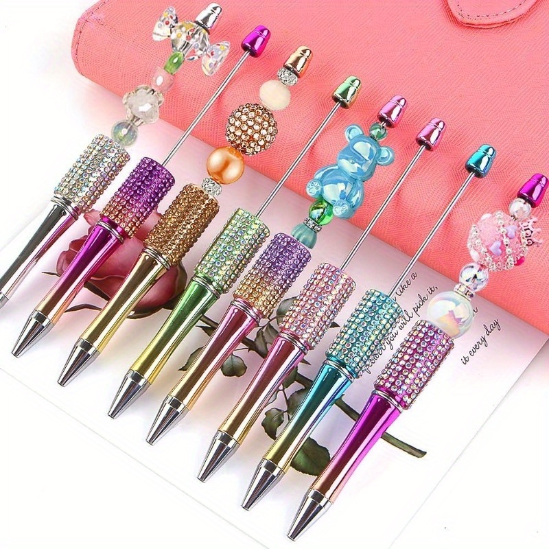 

8pcs Diamond Beadable Ballpoint Set - , Ink , Diy Kit For & , For And , , Drawing, And