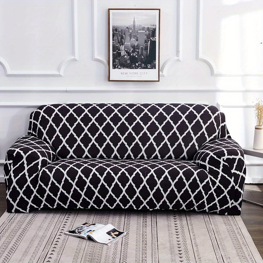 

Upgrade Your Living Space With Our Classic Plaid Double Seat Sofa Cover – A Must-have Home Decor Trend!