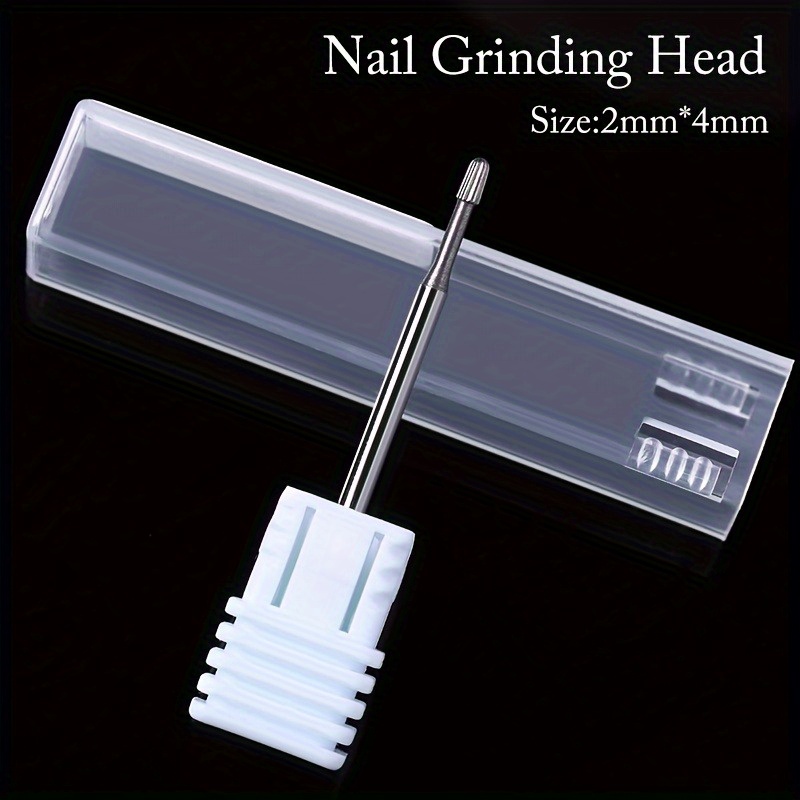 TEMU 1pc Safety Nail Drill Bits Carbide Drill Bit Cuticle Remover For Electric Nail File Machine Cuticle Clean Tool
