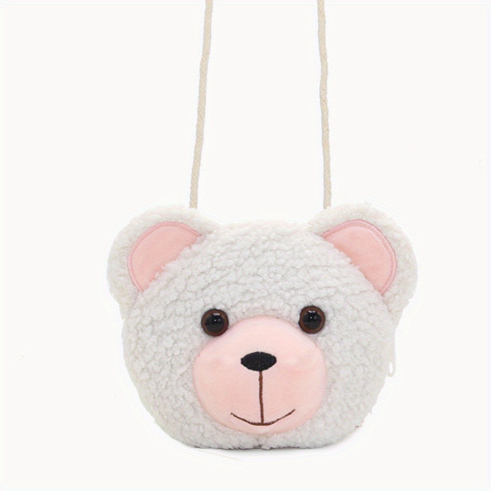 TEMU 1pc Girls Trend Cute Cartoon Bear Sling Bag, Portable Mini Shoulder Bag With Large Capacity, Perfect Gift For Birthday