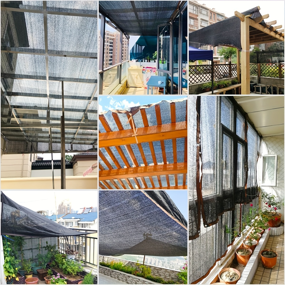 1pc durable vinyl garden sun shade netting perfect for plant protection fresh vegetables ideal for gazebos pergolas greenhouses shade cloth for plants garden cover for plants details 9