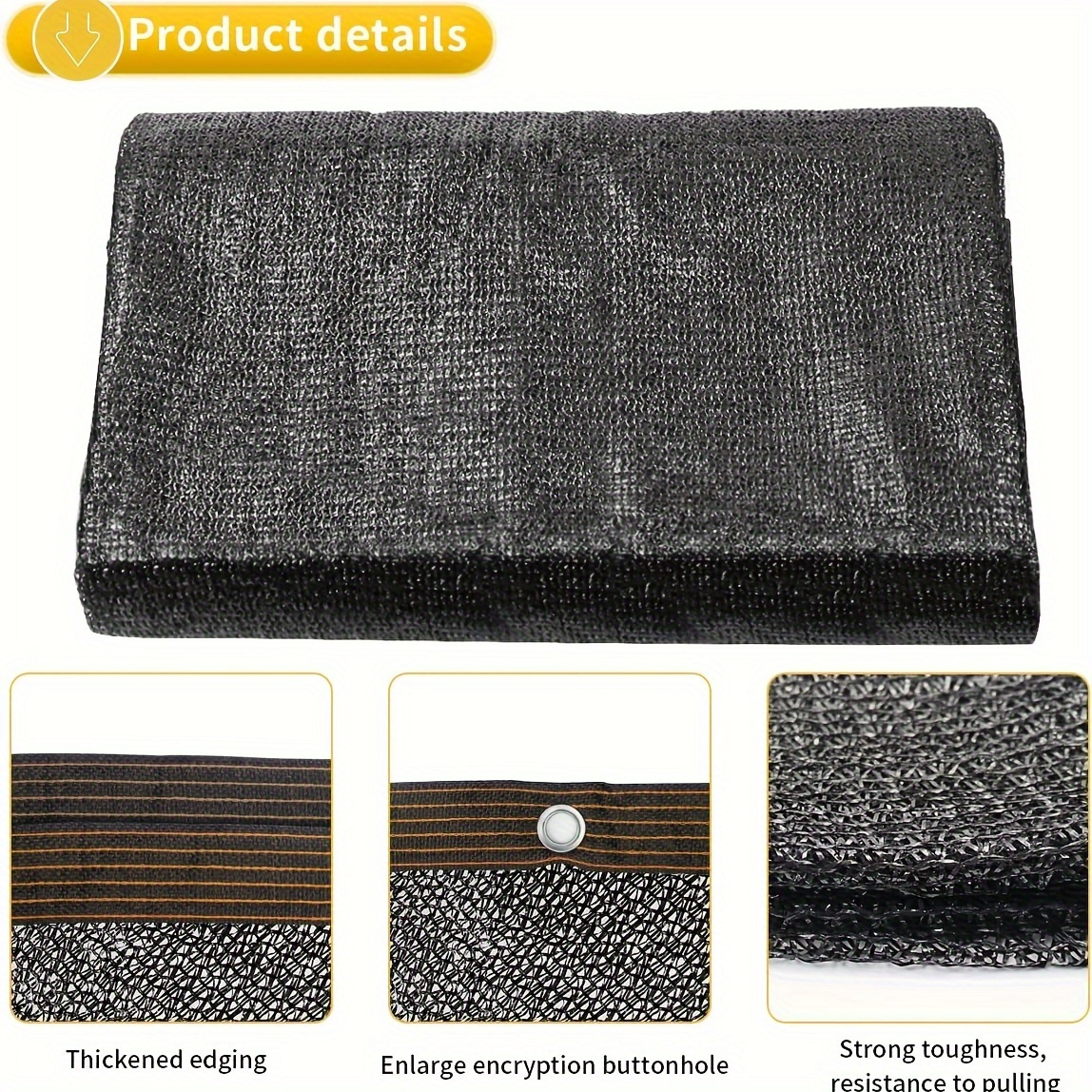 1pc durable vinyl garden sun shade netting perfect for plant protection fresh vegetables ideal for gazebos pergolas greenhouses shade cloth for plants garden cover for plants details 4
