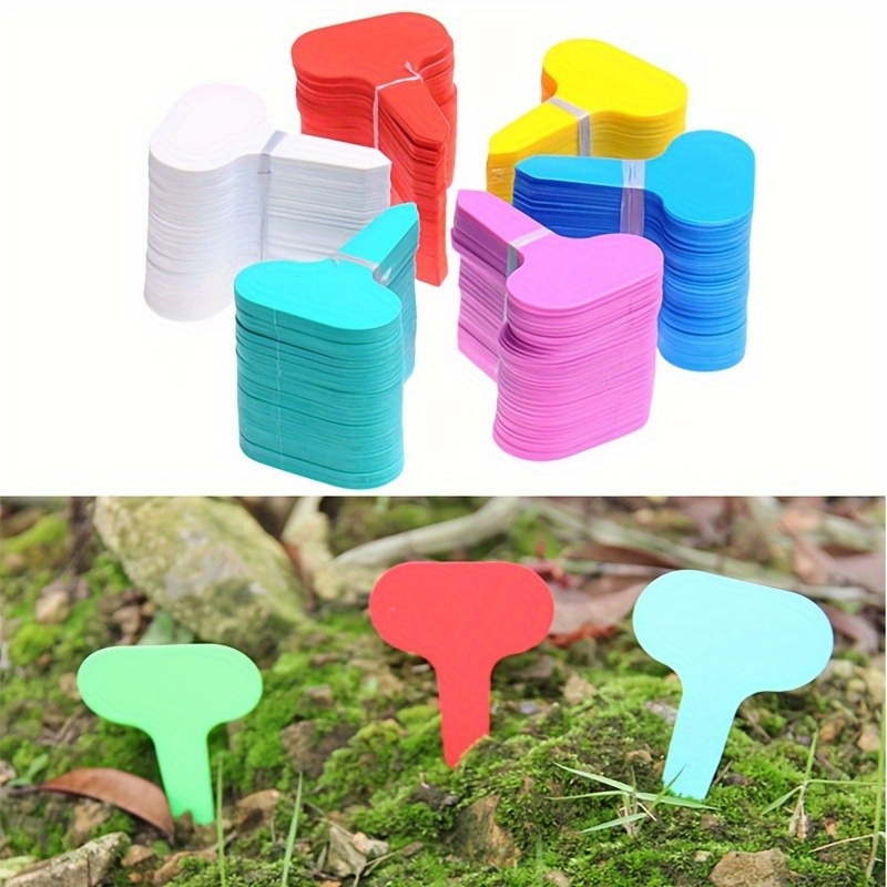 

100pcs Plastic Waterproof Plant Label Tags - Ideal For Garden Nursery, Pots & Planters, Durable & Easy To Write On!