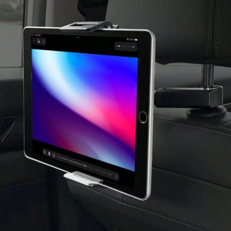 

Adjustable Rotating Mount, Abs Material, Universal Tablet And Smartphone Holder For Backseat Entertainment