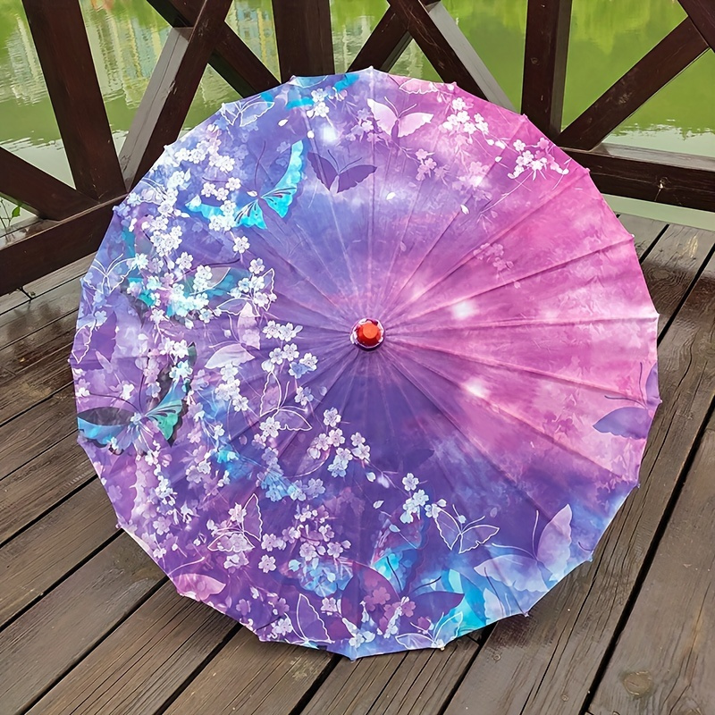 

4pcs Handmade Parasol Bamboo Umbrella Chinese Japanese Art Classical Dance Umbrella For Wedding Parties Photography Costumes Cosplay Decoration And Style Sent