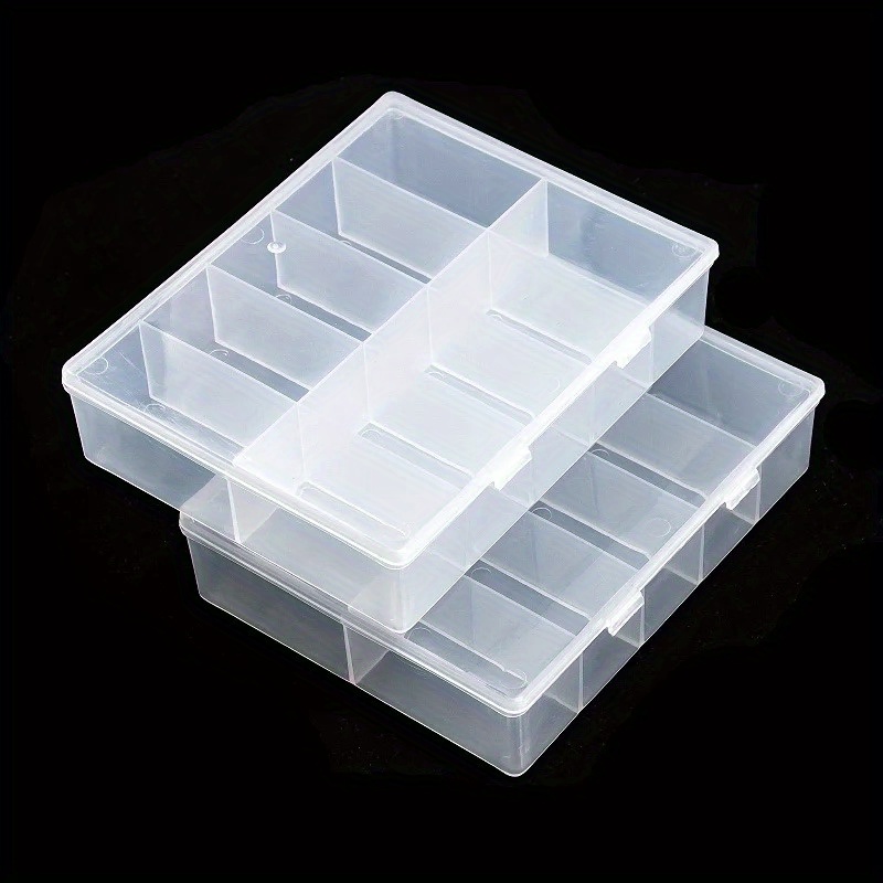 

10-compartment Clear Plastic Organizer Box For Jewelry, Beads, Gems, Nail Art Tips & Rhinestones - Versatile Storage Case, Diy Crafts, Beading Storage, Beading&jewelry Making