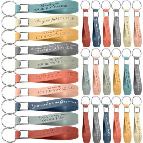 Obrázok položky darček pre ňu/jeho 30ks kľúčeniek s nápisom ďakujem vo veľkom, ideálne ako darčeky na ocenenie zamestnancov, inšpiratívne kľúčenky pre kolegov a tímy