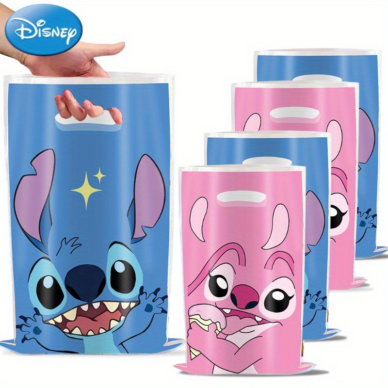 

Disney Stitch And Themed Party Favor Bags, 10pcs Plastic Gift Candy Bags For Birthday Decorations, Officially Licensed By Ume