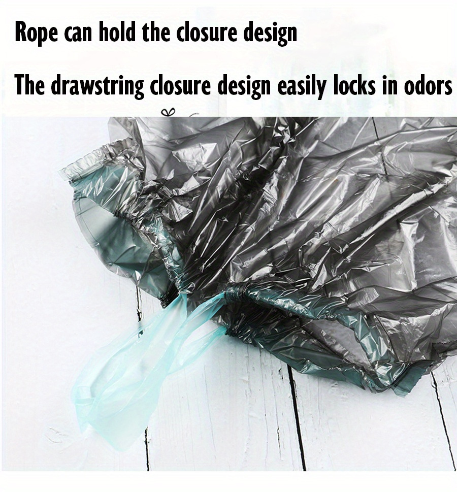 75pcs multi color disposable trash bags   leak proof polyethylene garbage bags for kitchen bathroom bedroom living room   details 3