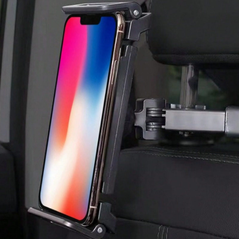 adjustable car headrest mount 1pc 360 rotatable tablet holder universal vehicle back seat stand for smartphones tablets convenient road trip accessory details 1
