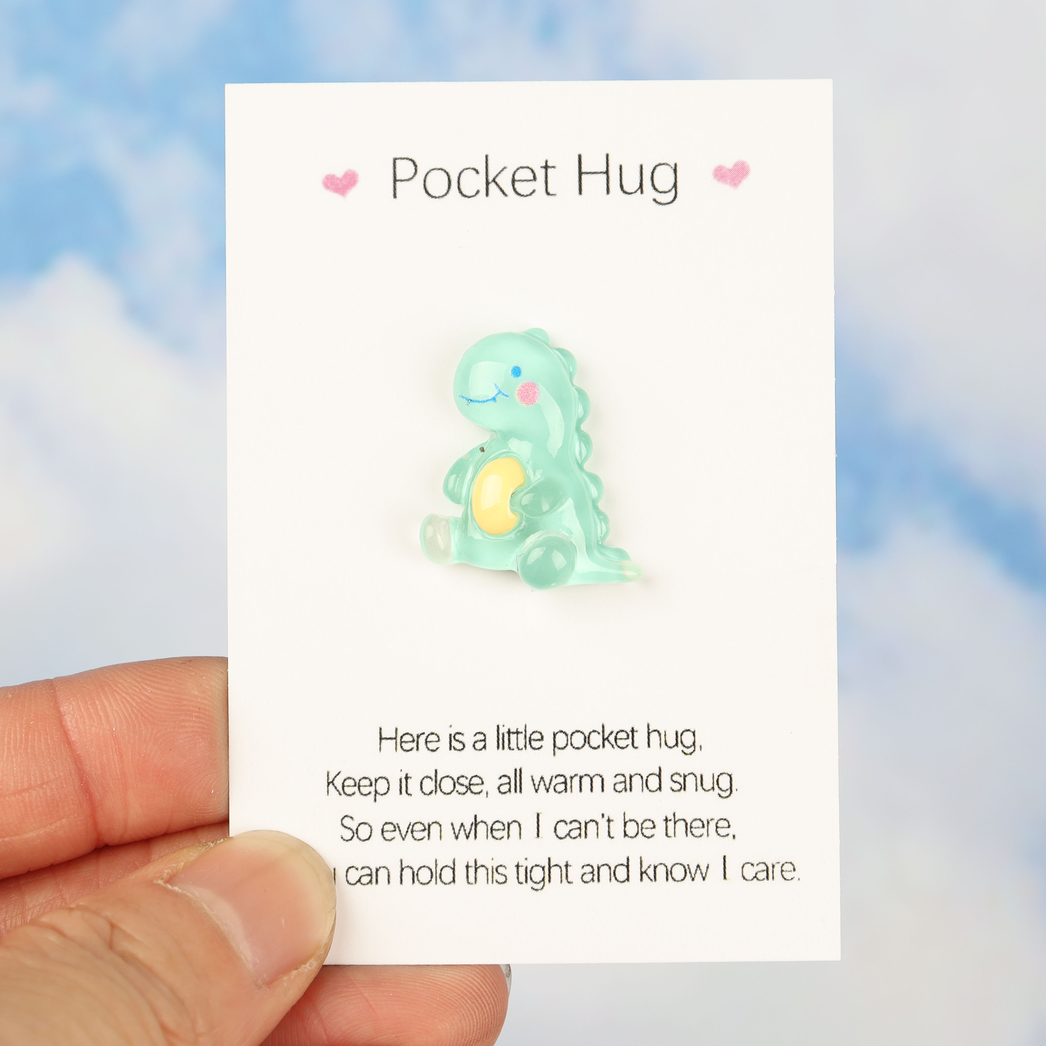 48 Sets Mini Resin Animal Pocket Hug Gifts Bulk - Inspirational Token, Employee Appreciation, Thank You Favors