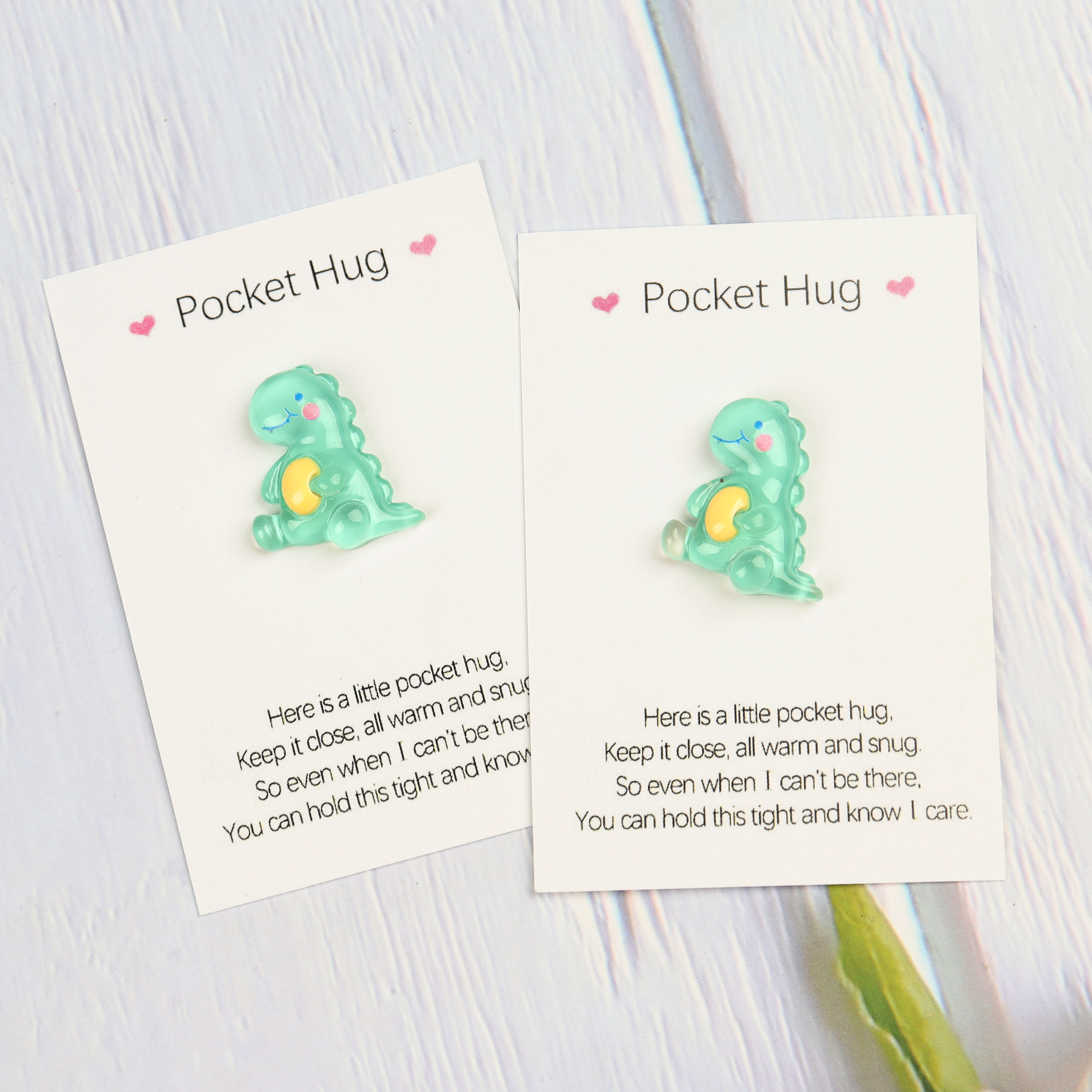 Image of 1pc 2pcs Pocket Hug Dragon Hug Card Inspirational Gift Encouragement Card Birthday Gift Graduation Season Gift