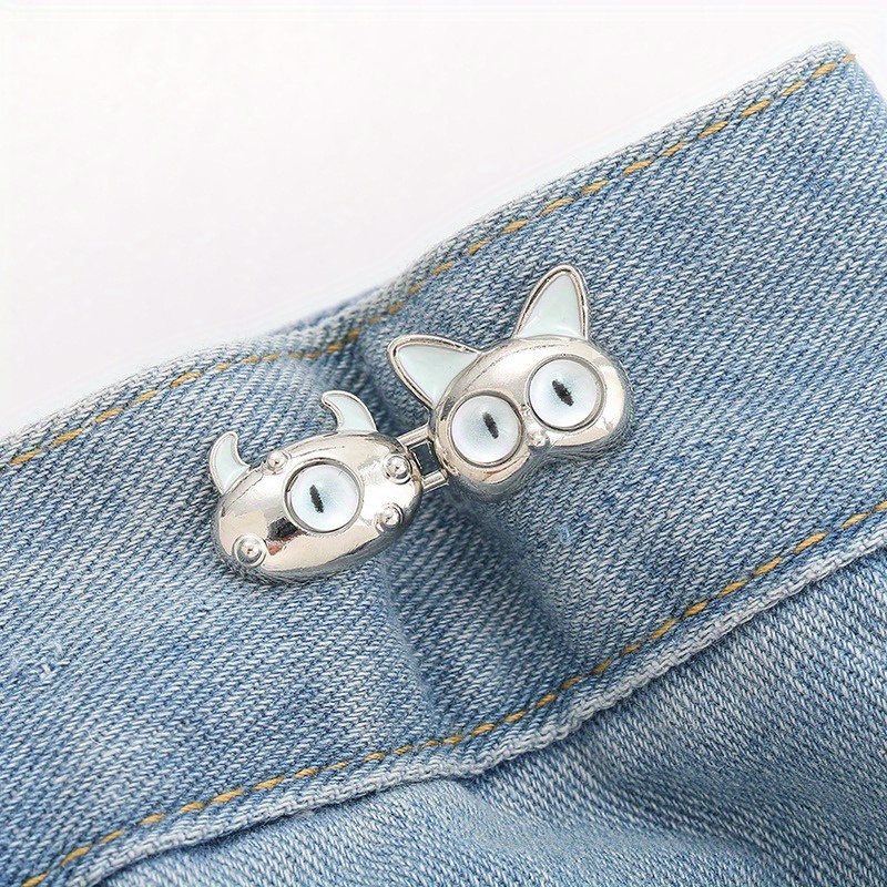 Cute Monster Waist Cinch Clips Nosew, Detachable Buttons For Perfect