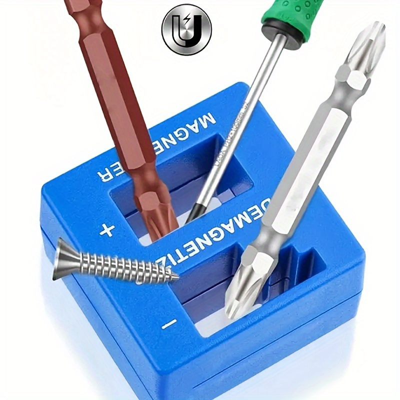 Bottle Opener Tool Magnetizing Ring CONQUER Self-Adjusting Bit Magnetizer/Demagnetizer - Works With 5/32 To 1/4 Inch Shanks Screwdriver Bit Magnetizer Neodymium Magnets
