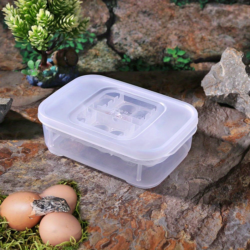 Incubatrice per rettili di grande capacità - Incubatrice per lucertole, serpenti e uccelli a 12 scomparti | Contenitore per la riproduzione facile da pulire con controllo della temperatura