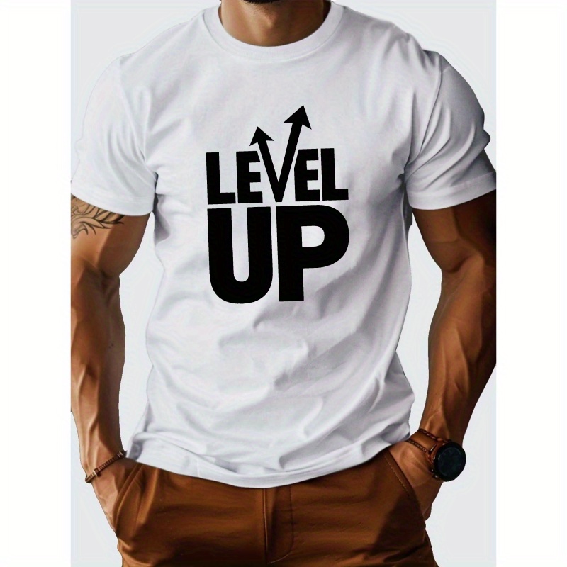 

Level Up Pure Cotton Men's Tshirt Comfort Fit