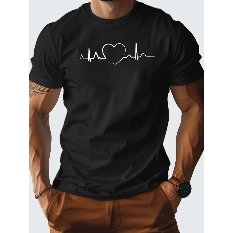 

Electrocardiogram Pure Cotton Men's Tshirt Comfort Fit