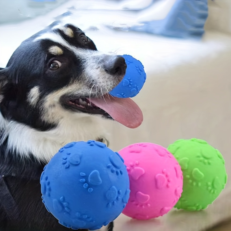 

3 Pcs Durable Chew Toy For Pets: 1pc Interactive Pet Ball Toy For Cats And Dogs - Promotes Exercise And Mental Stimulation