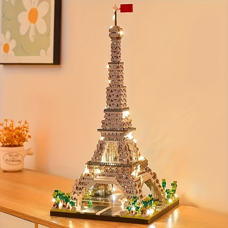 

creative Builder" 3585pcs Architecture Paris Eiffel Tower Micro Blocks Set, Mini Bricks, 3d Puzzle Toy, Educational Toys To Explore World Architecture, Building Blocks Set Gift