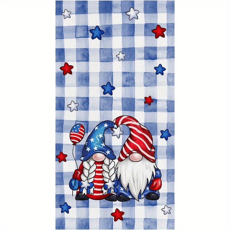 

4th Of Patriotic Dish Towel - , Absorbent Polyester Kitchen & Bathroom Hand Towel With American , - Day Decor, 18x26 Inch