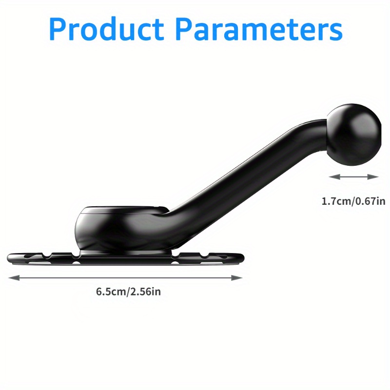 Image of Universal 17mm Ball Head Base For Car Dashboard Cellphone Mount Glue Sticker Base For Car Phone Holder Additions Gps Brackets