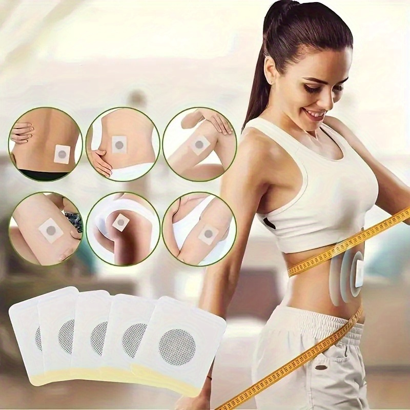 

30/60/120pcs Cotton Body Care Patches - Non-electric Slimming And Toning Stickers For Belly, Arms, And Thighs