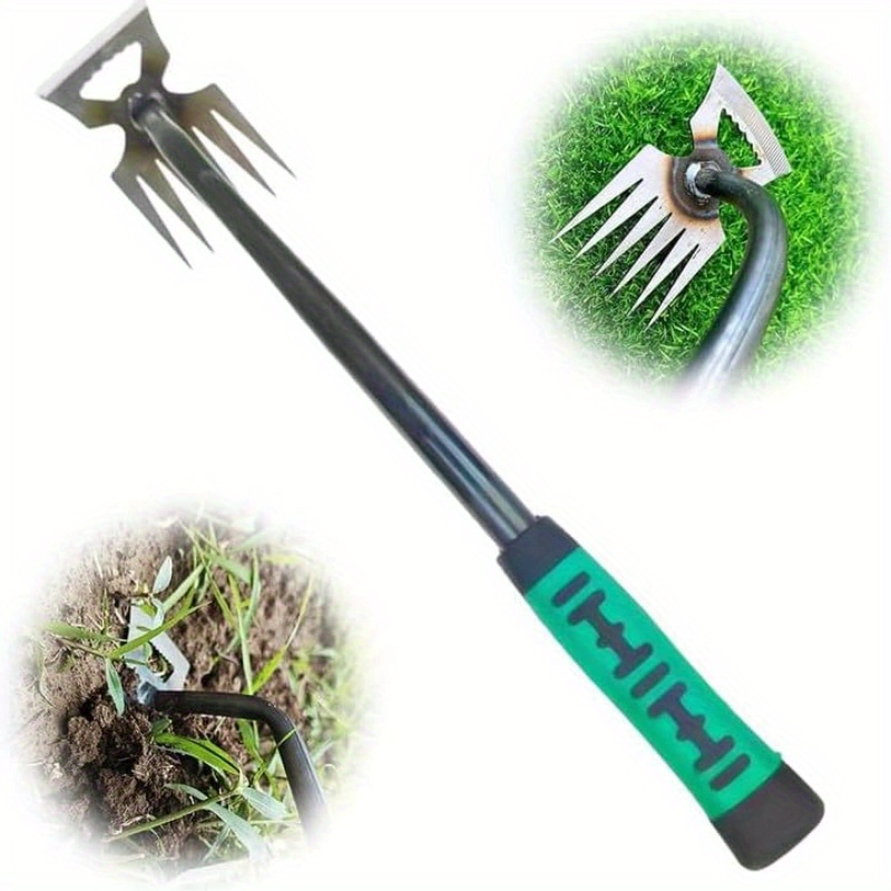 

2024 Upgraded Durable Manganese Steel Remover, Manual Multi-functional Garden Weeding Tool, Heavy Duty Metal Hand Hoe For Yard And Garden Weeding And Digging