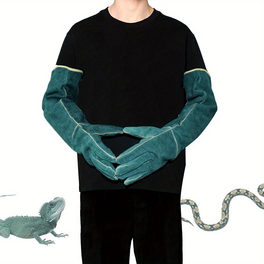 

Animal Handling Gloves - Bite & Resistant, Ideal For Snakes, Reptiles, Dog Training & More - Tpu Material