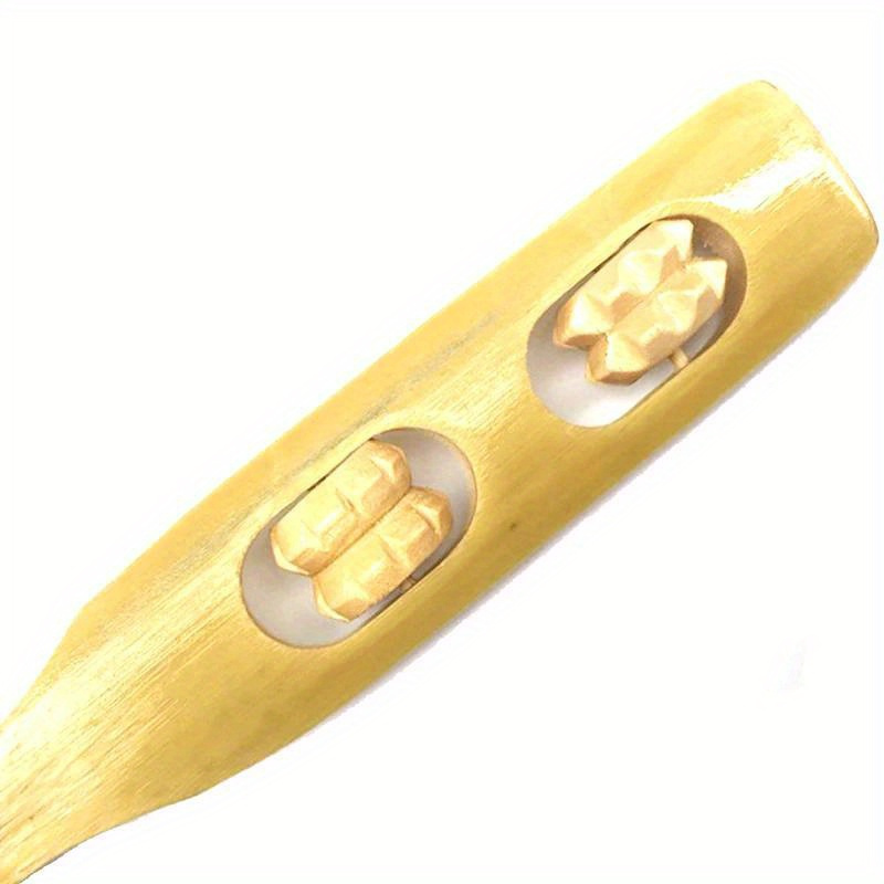 18 inch natural bamboo massager back scratcher ergonomic handle for muscle light beige exfoliation stress durable wooden body roller for full body use muscle massager     Product details 1