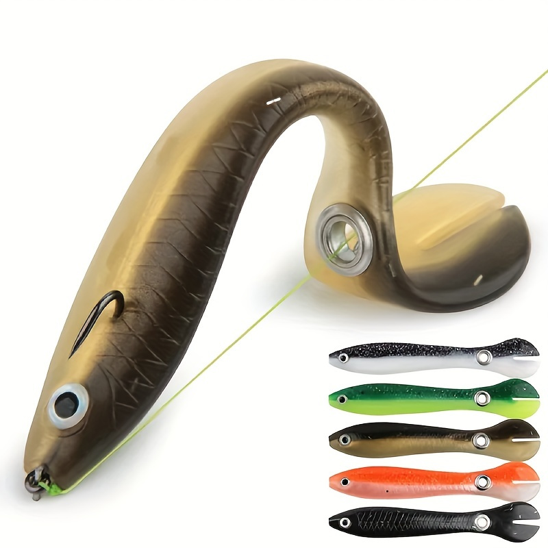 

5pcs Bionic Soft Fishing Lure With Slip Mechanism - Lifelike 10cm/3.9in Artificial For Catching More Fish