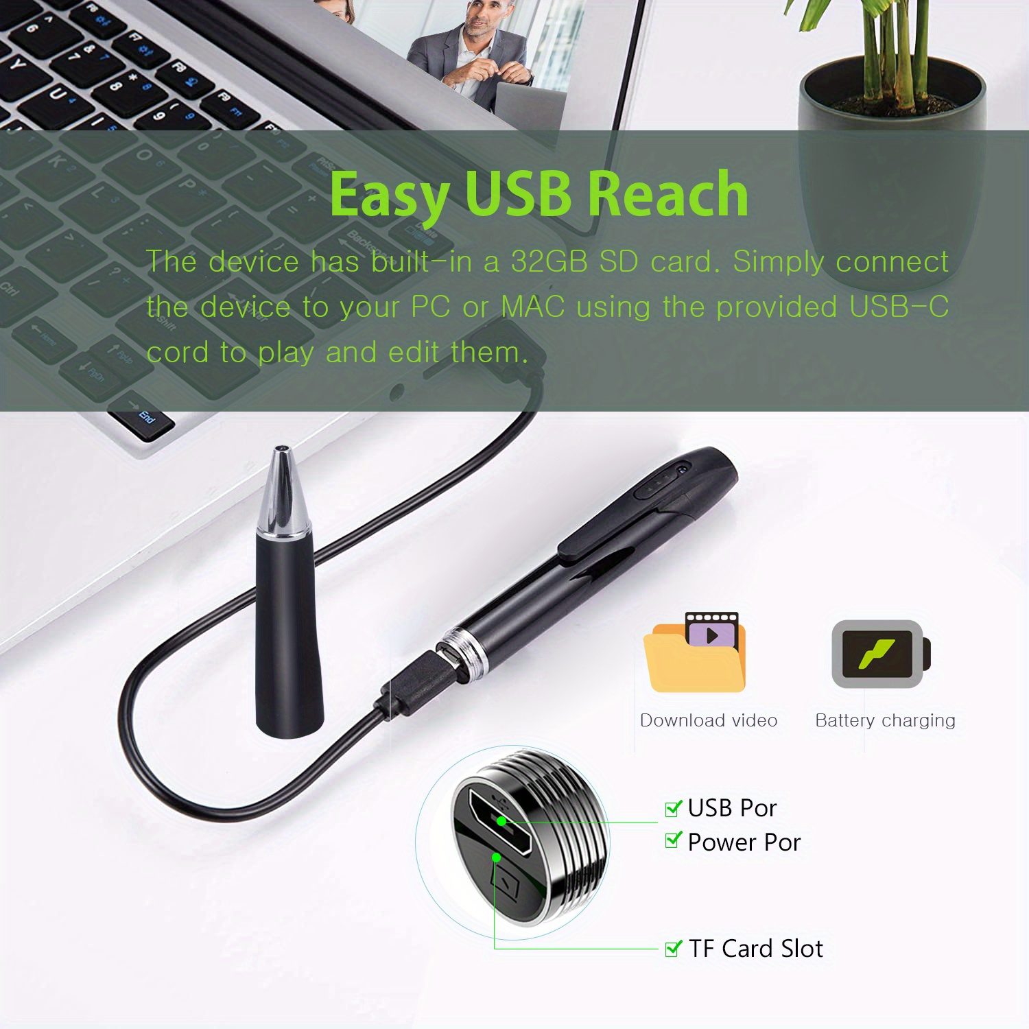1pc portable camera with video 1080p fhd security camera indoor outdoor surveillance camera camera body camera recording small security camera   no card 32gb 64gb card specs perfect use for lectures     Product details 5