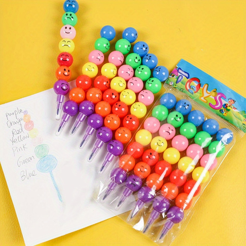Image of 15pcs Colored Pencils | Sugar Gourd Crayons, Mixed Color, Ideal For Back To School, Art Supplies, Classroom, School Supplies For Kids, Party Favors, Pinata Filler