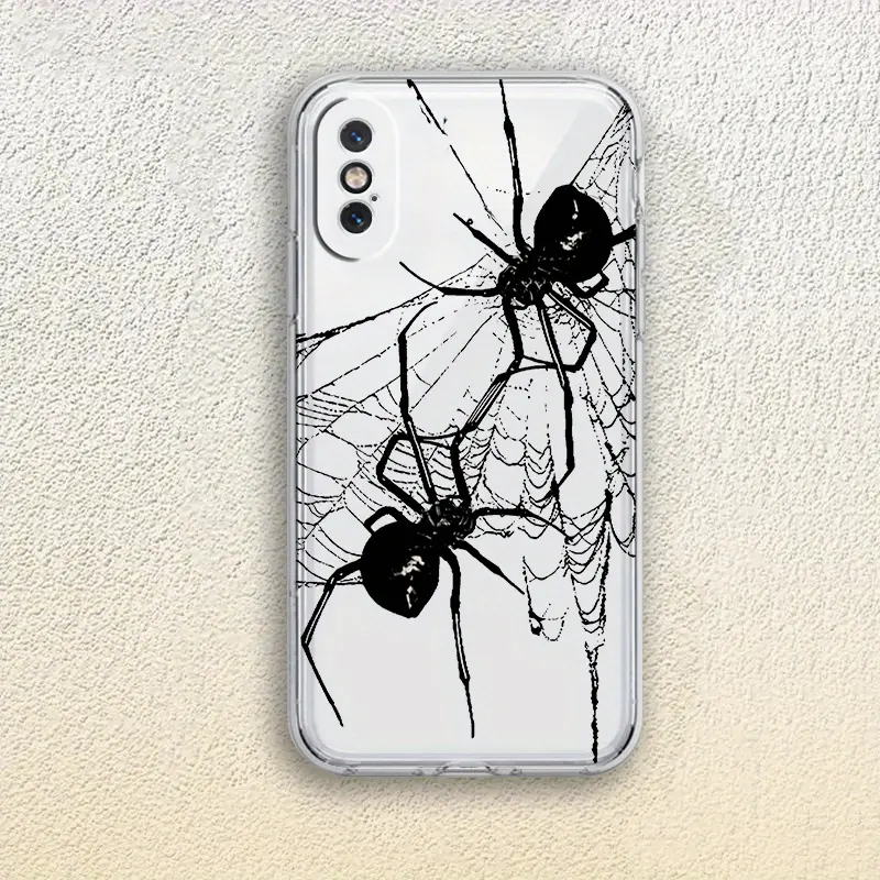 black spider clear phone case iphone 15 14 13 12 11 pro max - Temu black spider clear phone case iphone 15 14 13 12 11 pro max - Temu