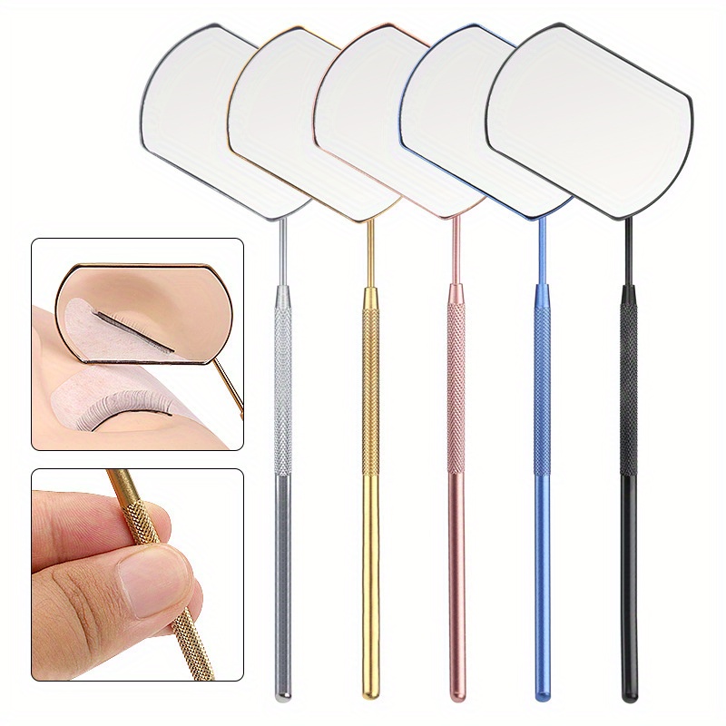 

Eyelash Extensions Handheld Portable Examination Mirror Square Stainless Steel Large Viewing Examination Mirror