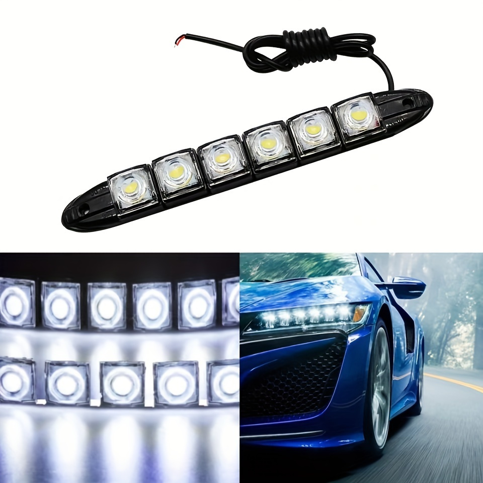 TEMU 2pcs, Automotive Lights Are White, Car Accessories, Vehicle Lighting, Modern Lighting, Stylish , Weatherresistant Lights, Leds, Lights, Without