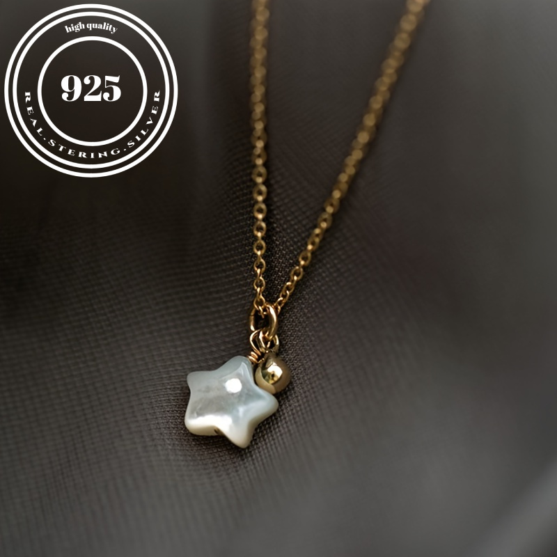 

S925 Star Pendant Necklace, Personalized And Simple Fashion Luxury Jewelry, Gifts For Boyfriends And Girlfriends.