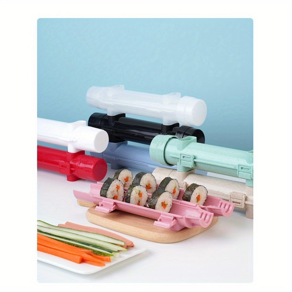 

Easy Diy Sushi Roller Kit - Quick Rice Mold & Vegetable Meat Rolling Tool For Home Kitchen