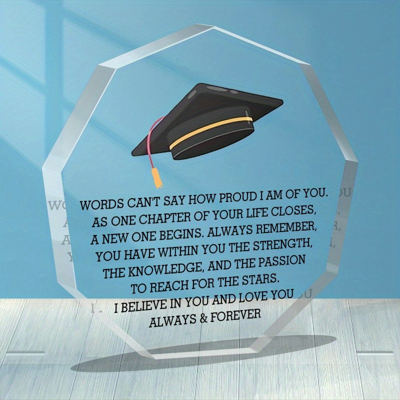 

2024 Graduation Inspirational Acrylic Gifts For Him Her Class Of 2024 Graduation Gifts For Women Men University College Middle High School Graduate Brave Acrylic Gifts (bu