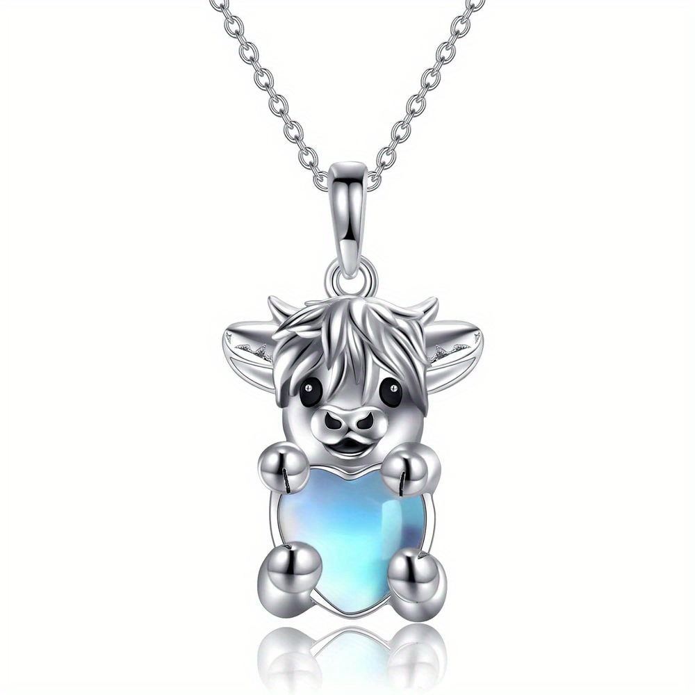 TEMU 1pc Love Little Cow Animal Pendant Necklace, Exquisite Festival Birthday Party Commemorative Accessory Jewelry Gift