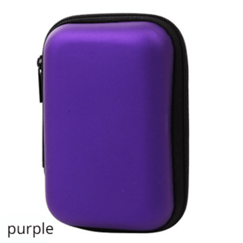 1pcsZero Wallet with Zipper, Rectangular Data Cable, Earphone Bag, Key Packaging, Coin Pouch, Change Storage Bag